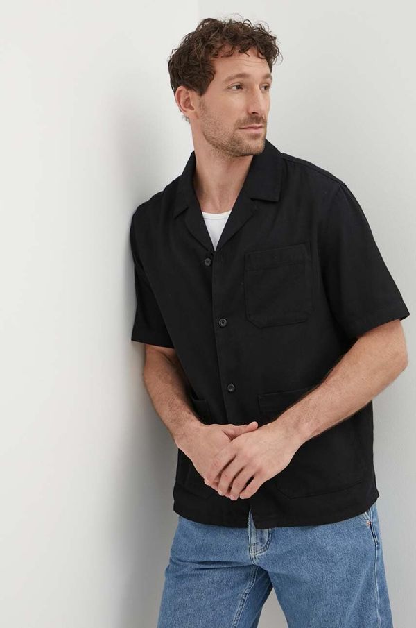 United Colors of Benetton Košulja United Colors of Benetton za muškarce, boja: crna, regular