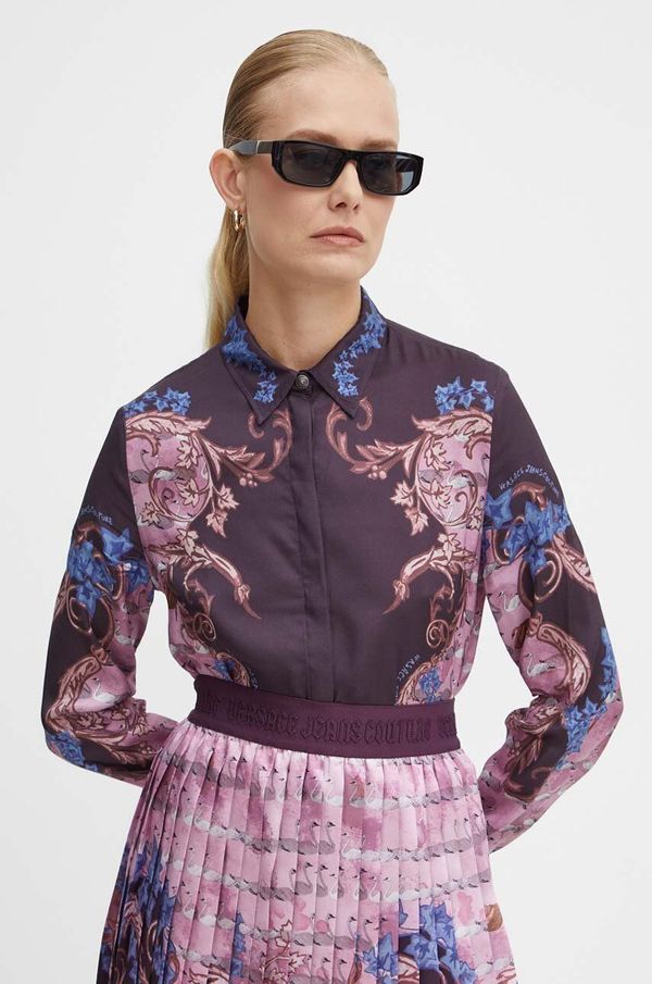 Versace Jeans Couture Košulja Versace Jeans Couture za žene, regular, s klasičnim ovratnikom, 77HAL2P1 NS532