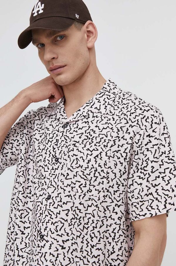 Volcom Košulja Volcom za muškarce, boja: ružičasta, relaxed