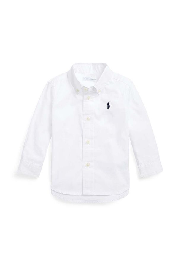 Polo Ralph Lauren Košulja za bebe Polo Ralph Lauren boja: bijela, 320819238001