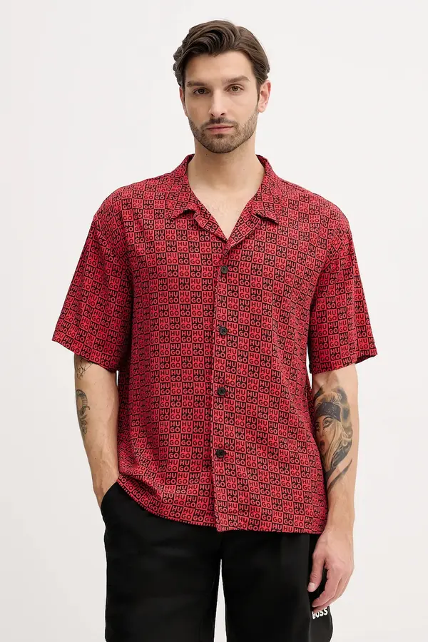 HUGO Košulja za plažu HUGO BEACH SHIRT RELAXED