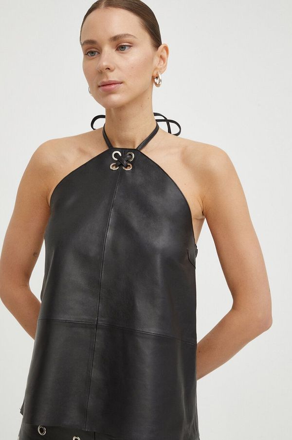 2NDDAY Kožna bluza 2NDDAY boja: crna, bez uzorka