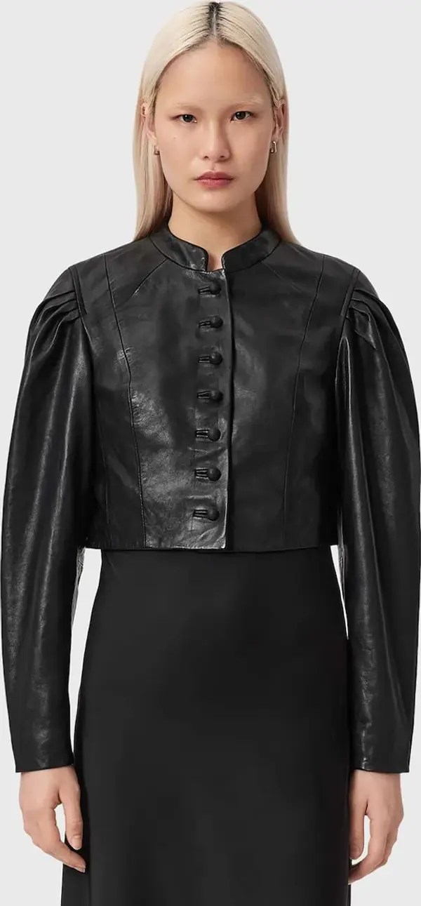 AllSaints Kožna jakna AllSaints SADIE