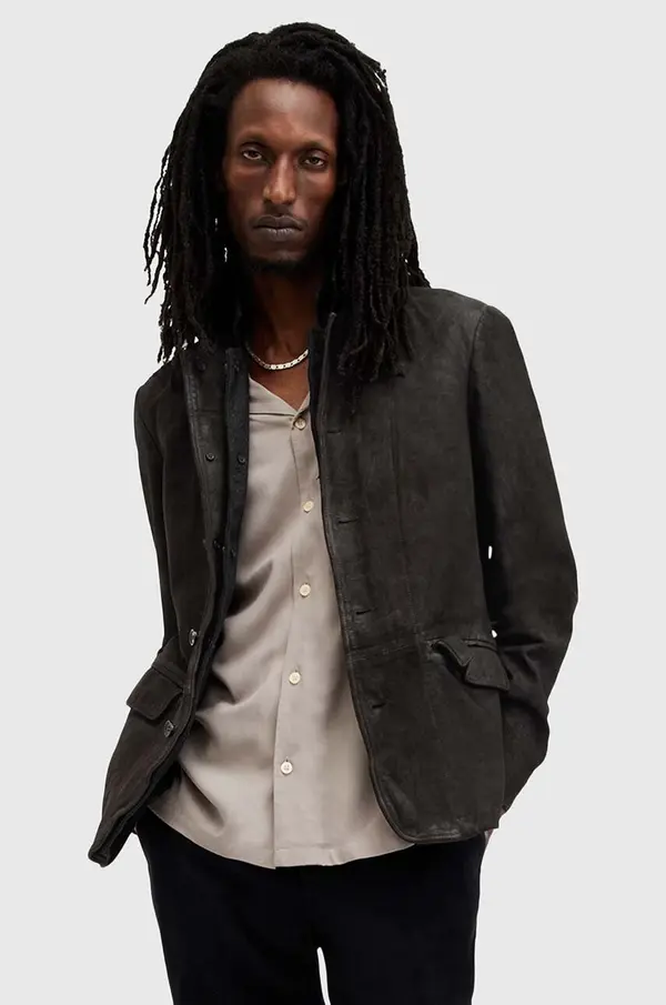 AllSaints Kožna jakna AllSaints SURVEY LTHR BLAZER