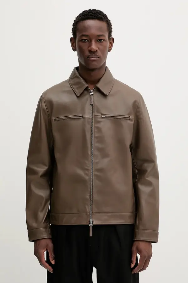 Calvin Klein Kožna jakna Calvin Klein