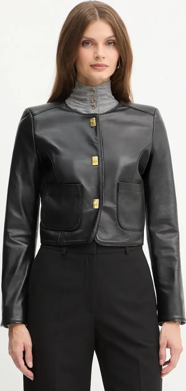 Elisabetta Franchi Kožna jakna Elisabetta Franchi