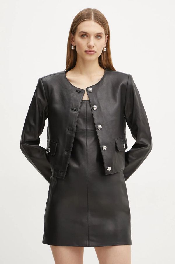 MICHAEL Michael Kors Kožna jakna MICHAEL Michael Kors za žene, boja: crna, za prijelazno razdoblje, MF410AQFAF