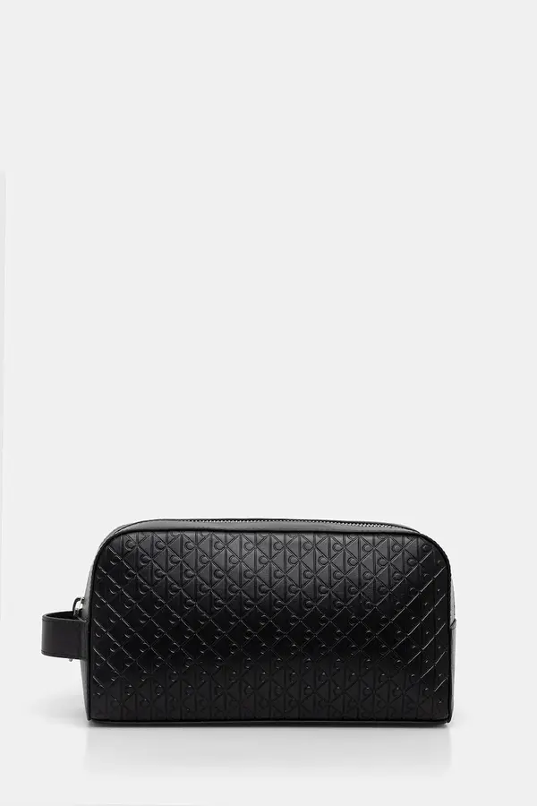 Calvin Klein Kožna kozmetička torbica Calvin Klein
