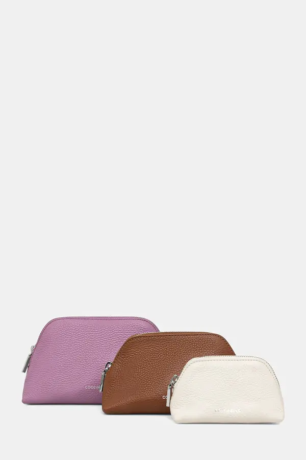 Coccinelle Kožna kozmetička torbica Coccinelle 3-pack