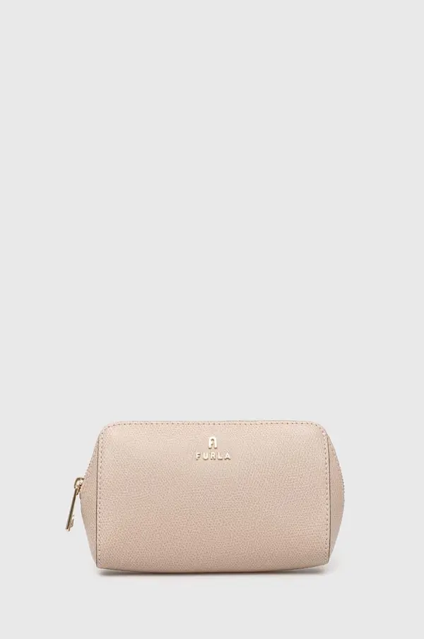 Furla Kožna kozmetička torbica Furla
