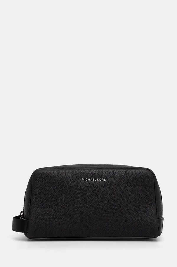 Michael Kors Kožna kozmetička torbica Michael Kors boja: crna, 33F4LHDV1L