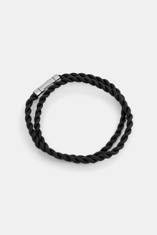 HUGO Kožna narukvica HUGO  E-DOUBLEBRAID4-BRA