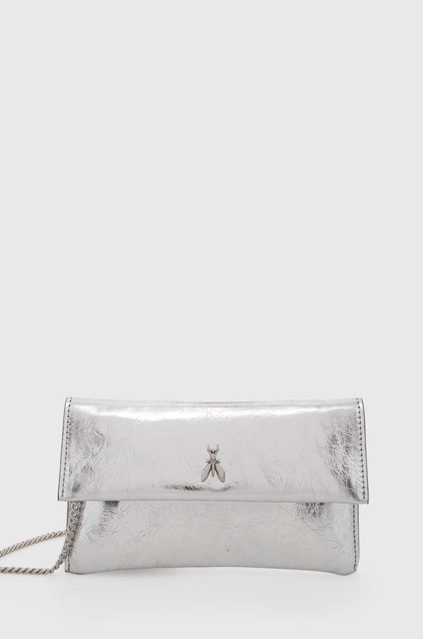 Patrizia Pepe Kožna pismo torba Patrizia Pepe boja: srebrna, 8B0050 L112