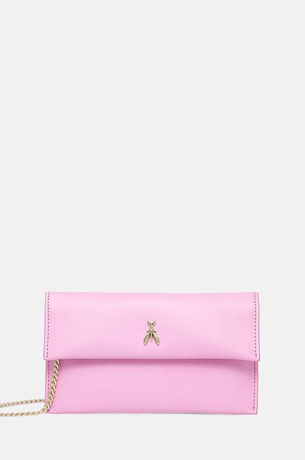 Patrizia Pepe Kožna pismo torbica Patrizia Pepe boja: ružičasta, 2B0050 L011