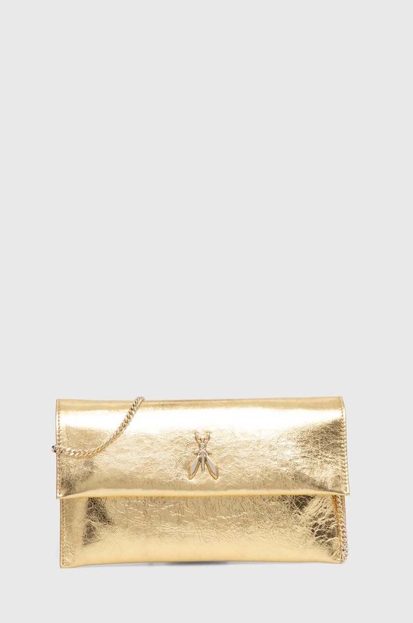 Patrizia Pepe Kožna pismo torbica Patrizia Pepe boja: zlatna, 8B5460 L112