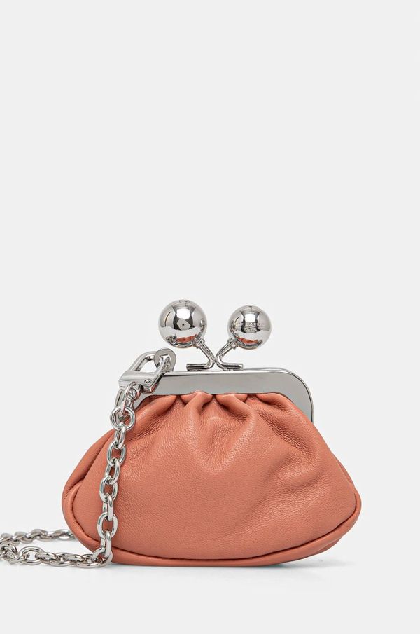 Weekend Max Mara Kožna pismo torbica Weekend Max Mara boja: ružičasta, 2515721014600