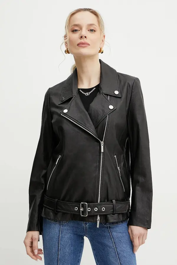 Armani Exchange Kožna ramones jakna Armani Exchange