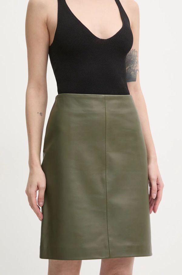 2NDDAY Kožna suknja 2NDDAY Danin boja: zelena, mini, ravna, 2251551606