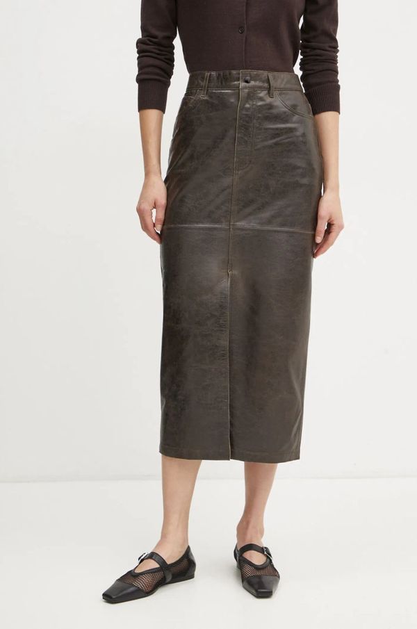 Day Birger et Mikkelsen Kožna suknja Day Birger et Mikkelsen Niki boja: smeđa, midi, ravna, DAY65243576