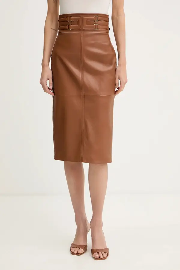 Elisabetta Franchi Kožna suknja Elisabetta Franchi