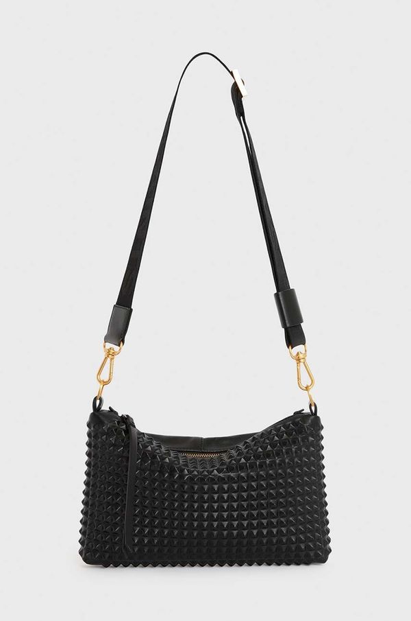 AllSaints Kožna torba AllSaints EVE STUD CROSSBODY boja: crna, W027XZ