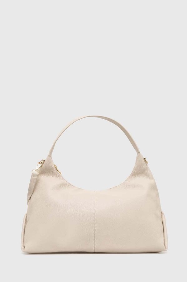 Answear Lab Kožna torba Answear Lab boja: bež