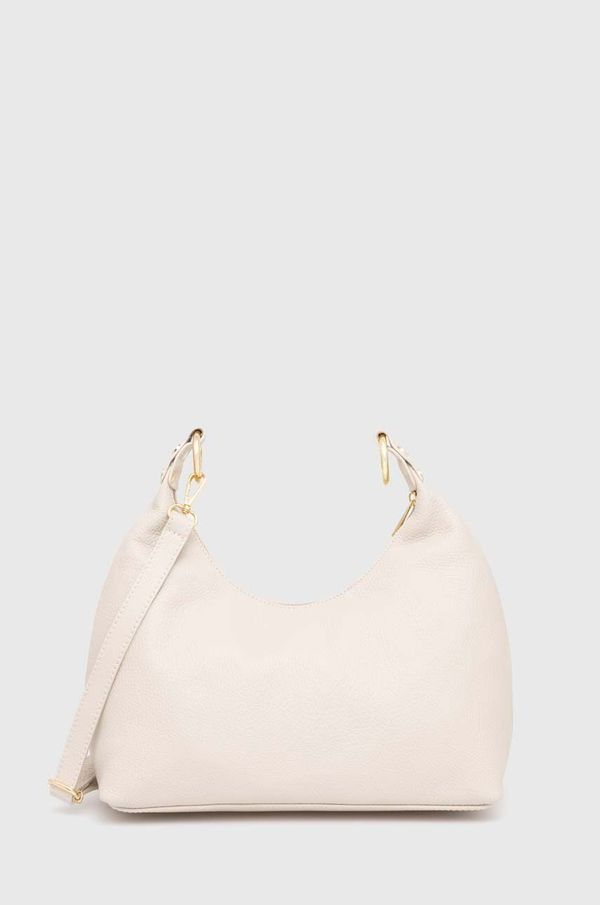 Answear Lab Kožna torba Answear Lab boja: bež