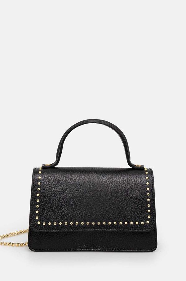 Answear Lab Kožna torba Answear Lab boja: crna