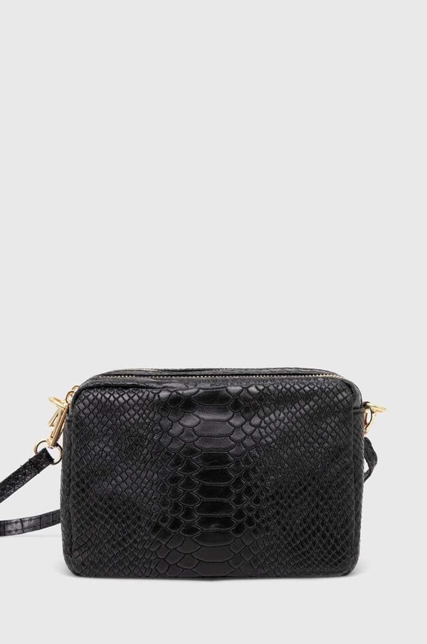 Answear Lab Kožna torba Answear Lab boja: crna