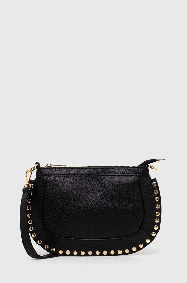 Answear Lab Kožna torba Answear Lab boja: crna