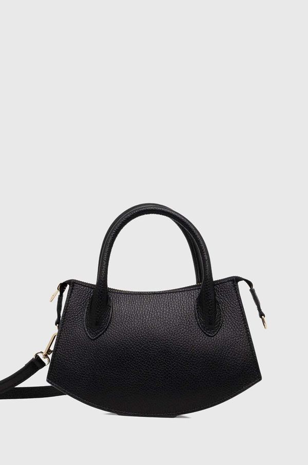 Answear Lab Kožna torba Answear Lab boja: crna