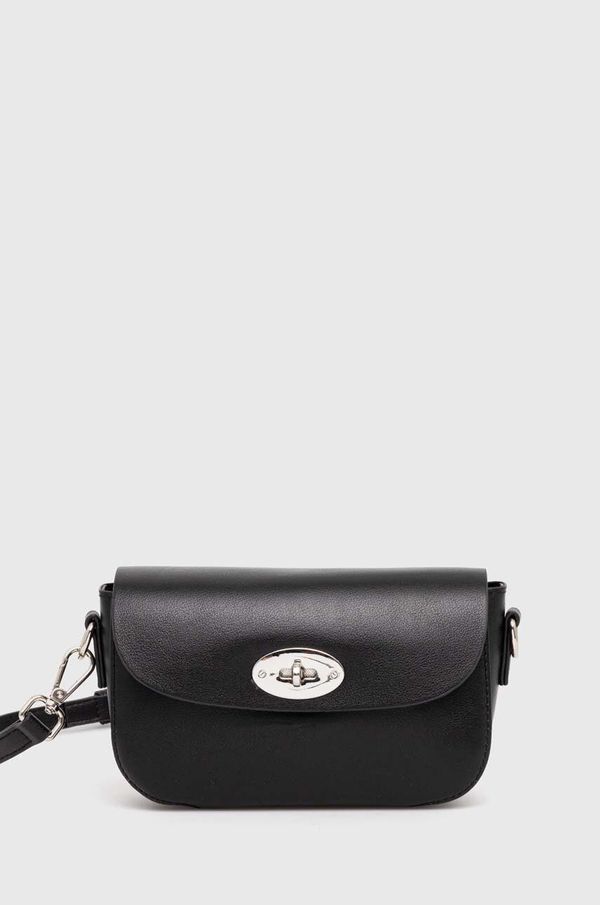 Answear Lab Kožna torba Answear Lab boja: crna