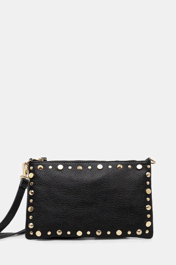 Answear Lab Kožna torba Answear Lab boja: crna