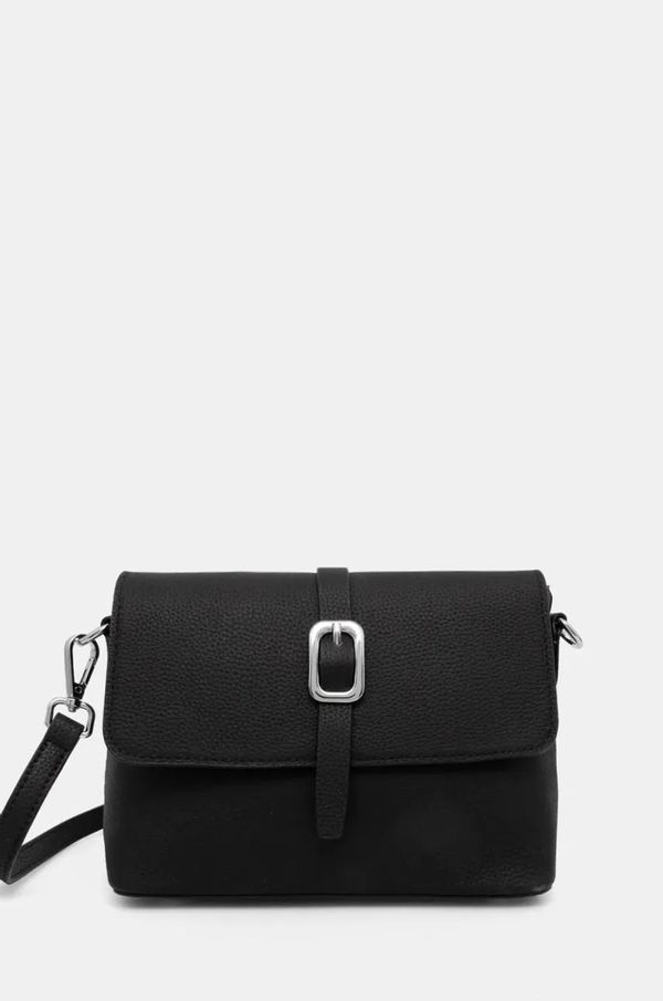 Answear Lab Kožna torba Answear Lab boja: crna