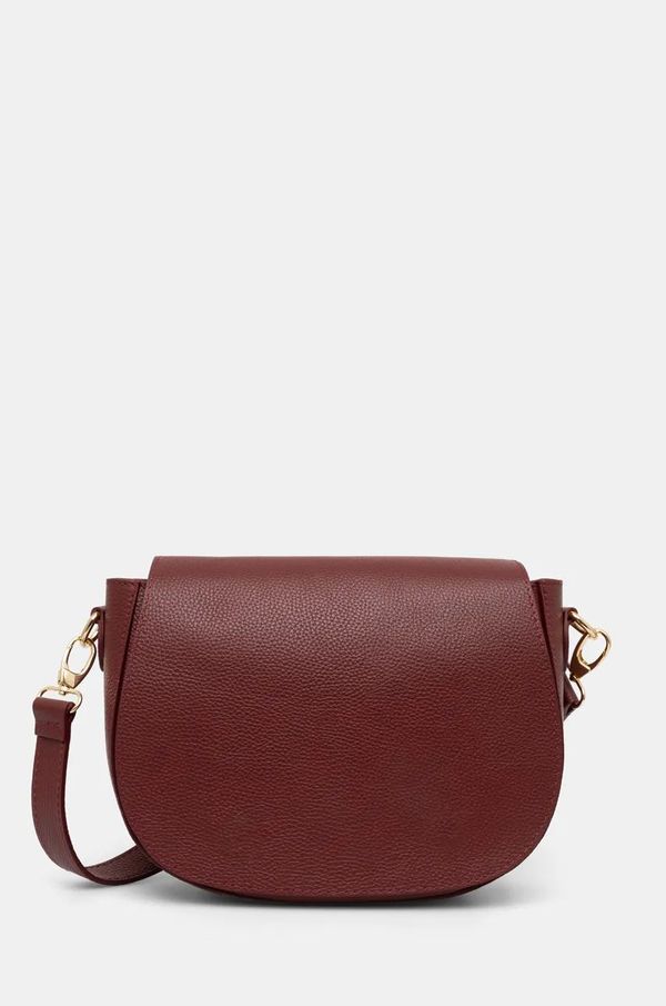 Answear Lab Kožna torba Answear Lab boja: crvena