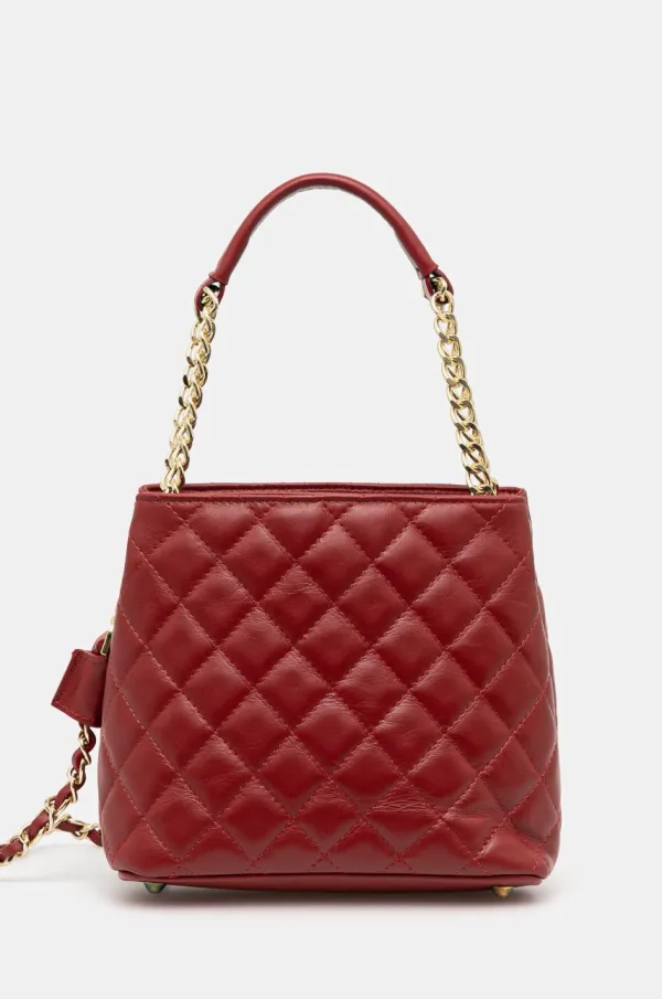 Answear Lab Kožna torba Answear Lab boja: crvena