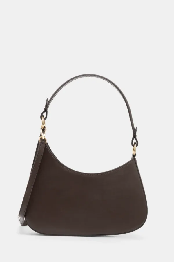 Answear Lab Kožna torba Answear Lab boja: smeđa