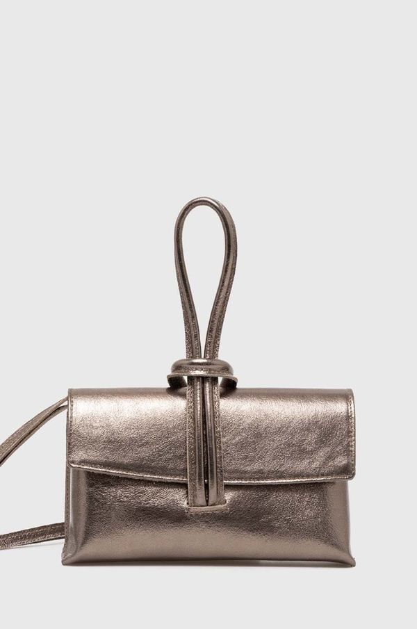 Answear Lab Kožna torba Answear Lab boja: smeđa