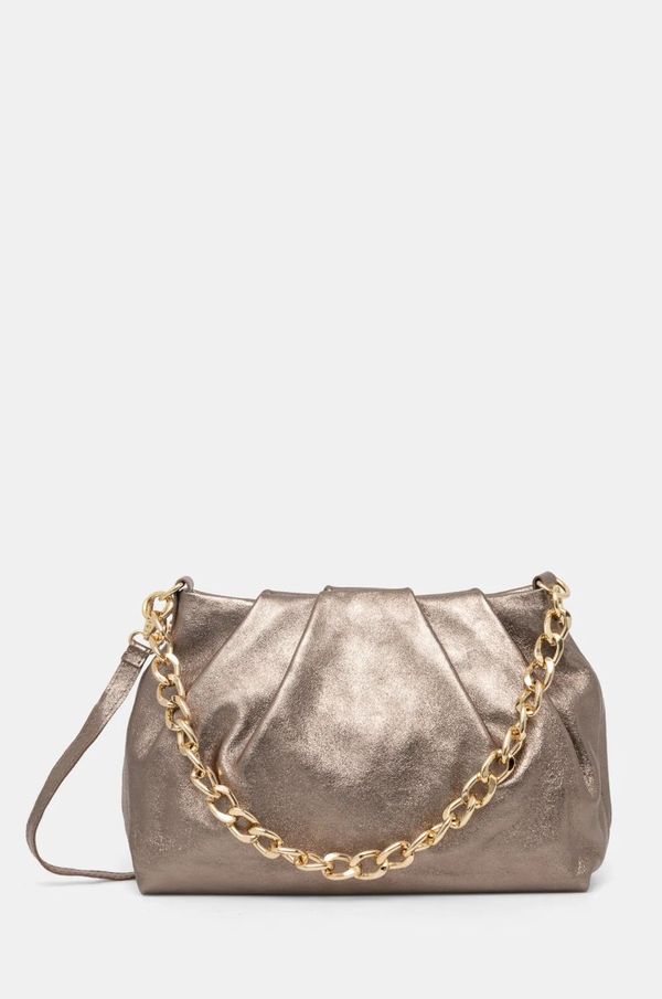 Answear Lab Kožna torba Answear Lab boja: zlatna