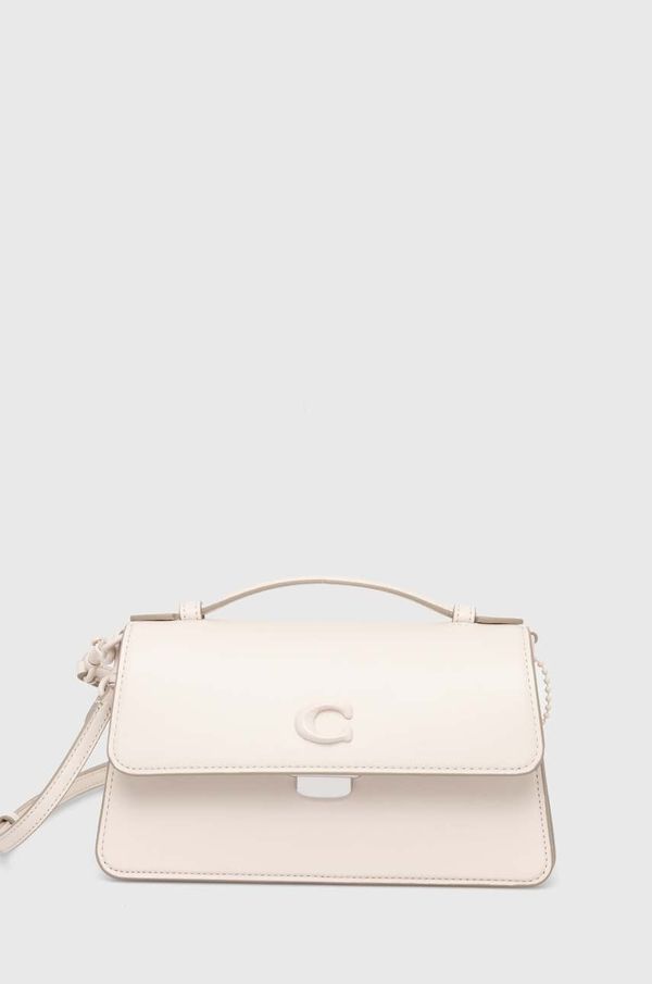 Coach Kožna torba Coach Juno boja: bež, CR706
