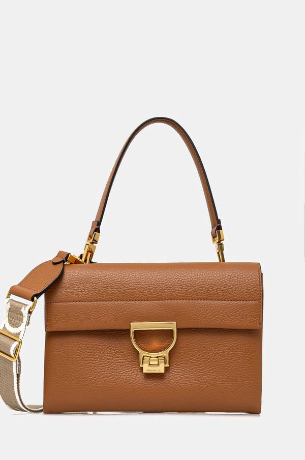 Coccinelle Kožna torba Coccinelle ARLETTIS SIGNATURE boja: smeđa, E1 ND8 12 08 01