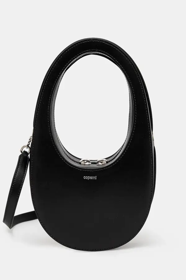 coperni Kožna torba Coperni Crossbody Mini Swipe Bag boja: crna, COPBA38BIS405