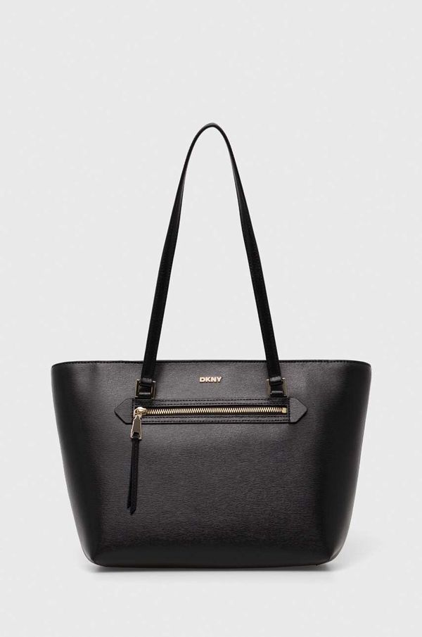 DKNY Kožna torba Dkny boja: crna, R42A3E20