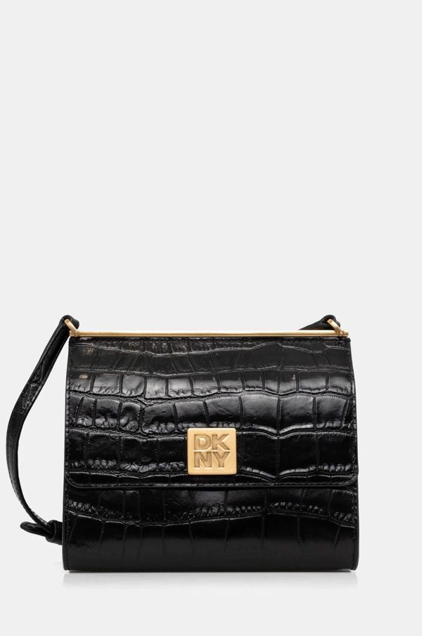 DKNY Kožna torba Dkny boja: crna, R433PG79