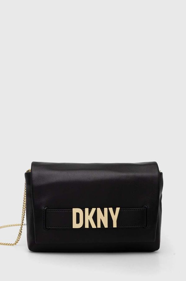 DKNY Kožna torba Dkny boja: crna