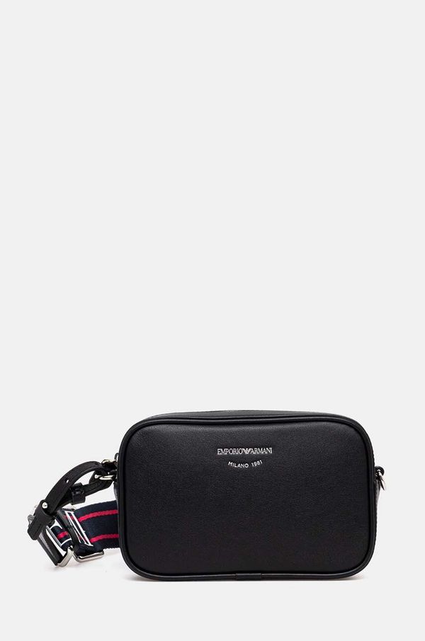 Emporio Armani Kožna torba Emporio Armani boja: crna, Y3H276 Y478E