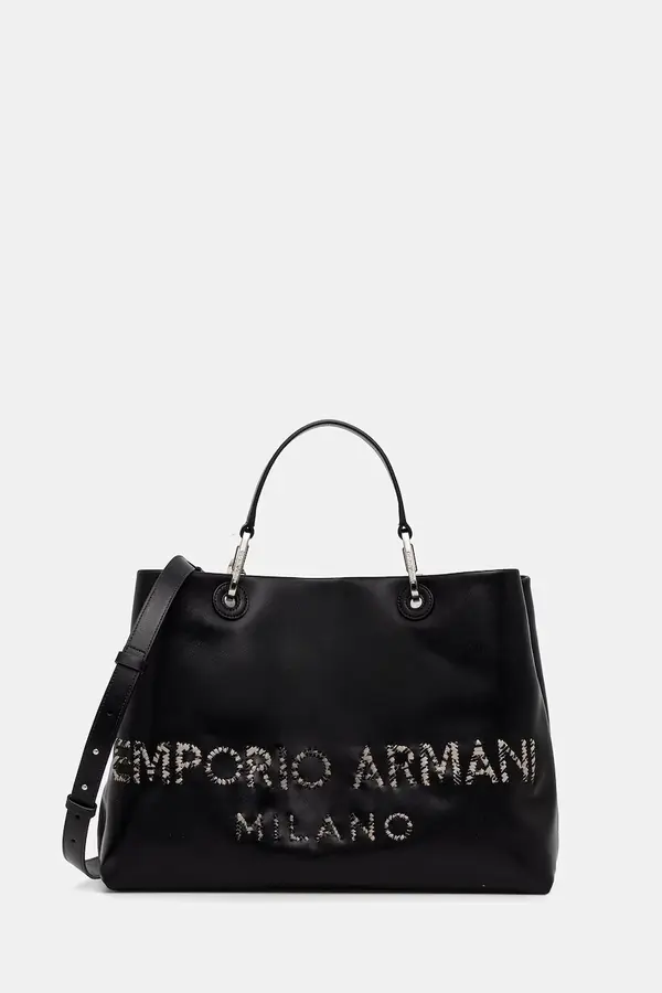 Emporio Armani Kožna torba Emporio Armani