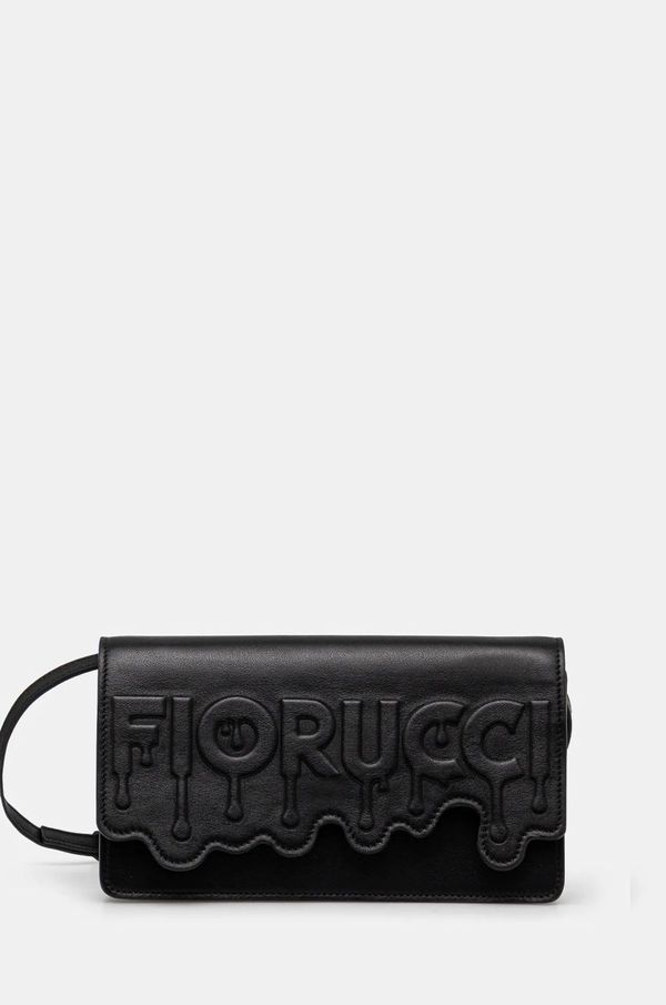 Fiorucci Kožna torba Fiorucci Melted Bag boja: crna, U01FPABA208LE01BK01
