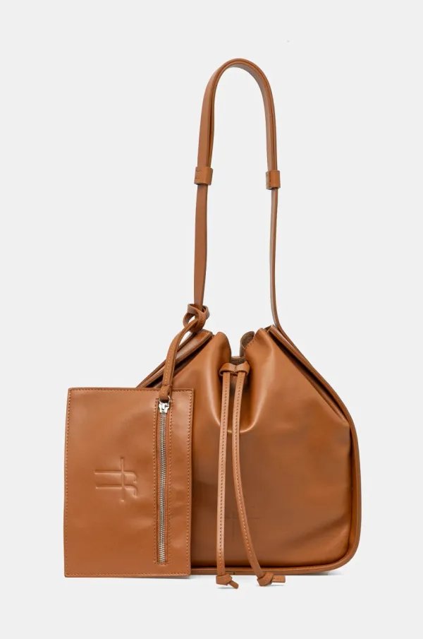 Forte Forte Kožna torba Forte Forte boja: smeđa, 13666.my bag