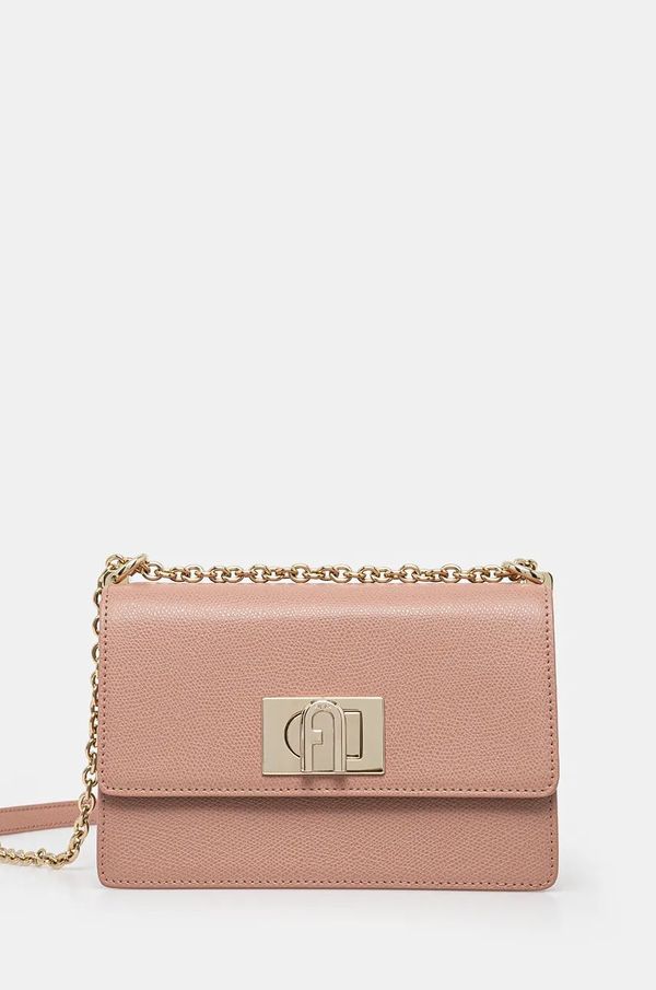 Furla Kožna torba Furla boja: bež, BAFKACO.ARE000.3378S